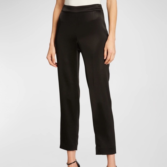 St. John Pants - St. John Size 8 Liquid Satin Side Zip Cropped Pants